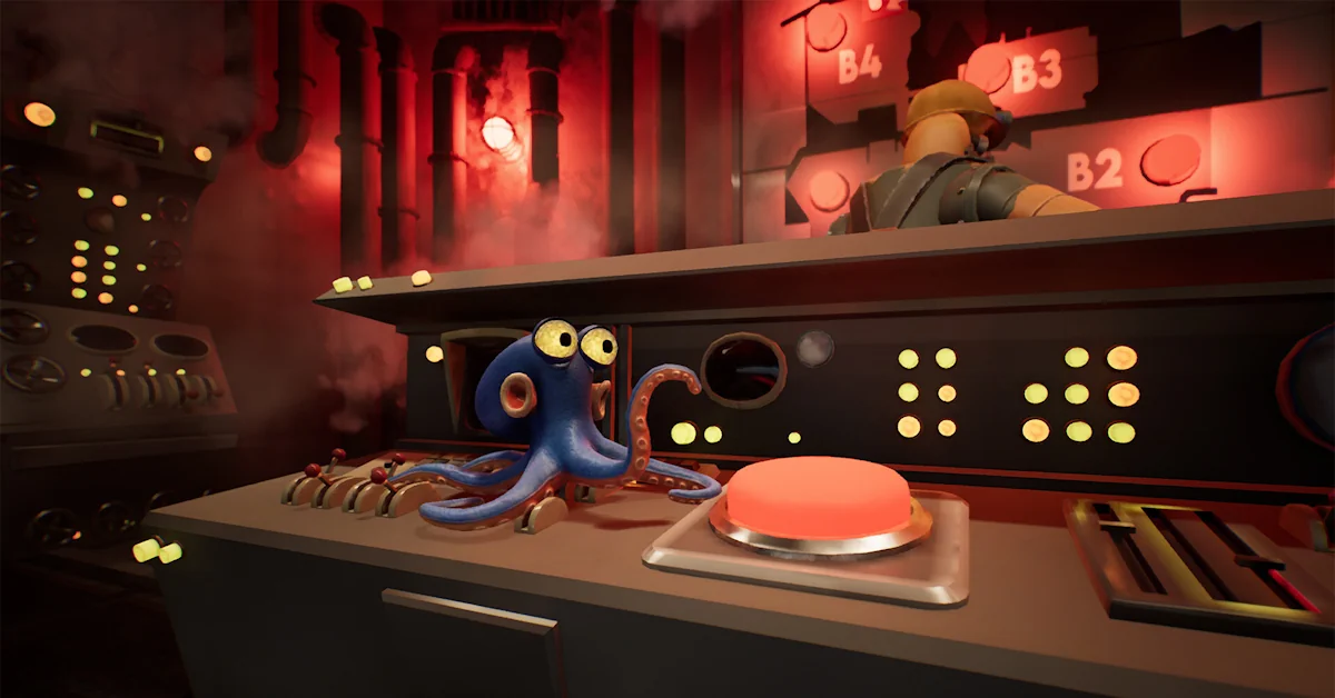 Darwin utiliza el camuflaje y el sigilo para evitar ser detectado en un enorme vertedero industrial