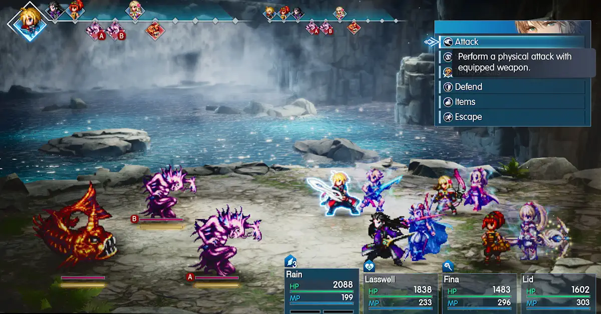 Final Fantasy Resonance combina personajes de píxeles clásicos con entornos 3D dinámicos