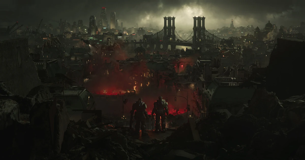 Marcus Fenix y Dom Santiago regresan en Gears of War: E-Day, ambientado íntegramente en la ciudad de Kalona