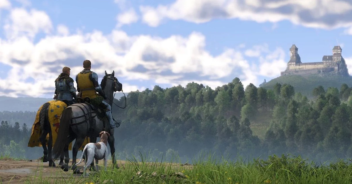 Henry contemplando un paisaje medieval en Kingdom Come: Deliverance 2
