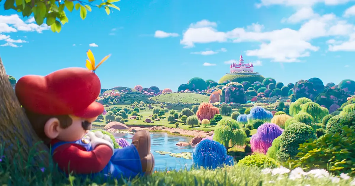 Arte del anuncio del Nintendo Direct de la película Super Mario Galaxy con Estela y Destello Arte del anuncio del Nintendo Direct de la película Super Mario Galaxy con Estela y Destello