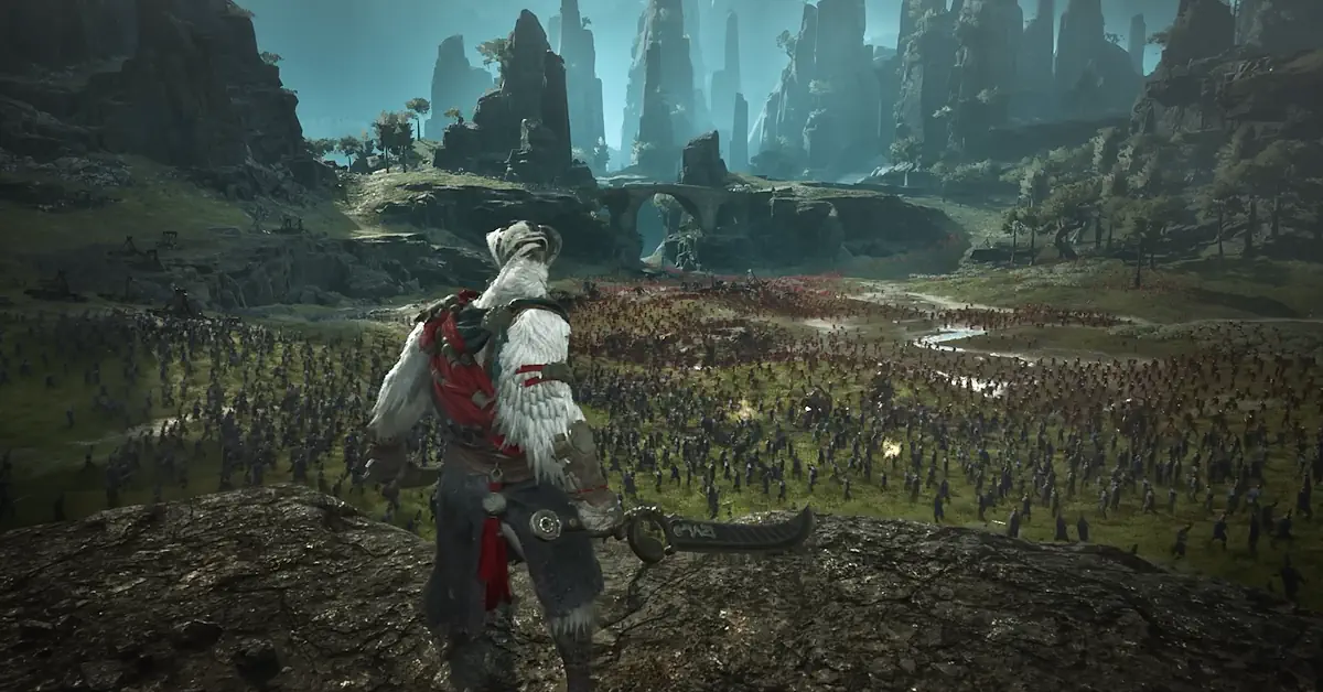 Un enorme guerrero Rekon se prepara para enfrentarse a un ejército en Project Windless, que llegará a PS5 Un enorme guerrero Rekon se prepara para enfrentarse a un ejército en Project Windless, que llegará a PS5