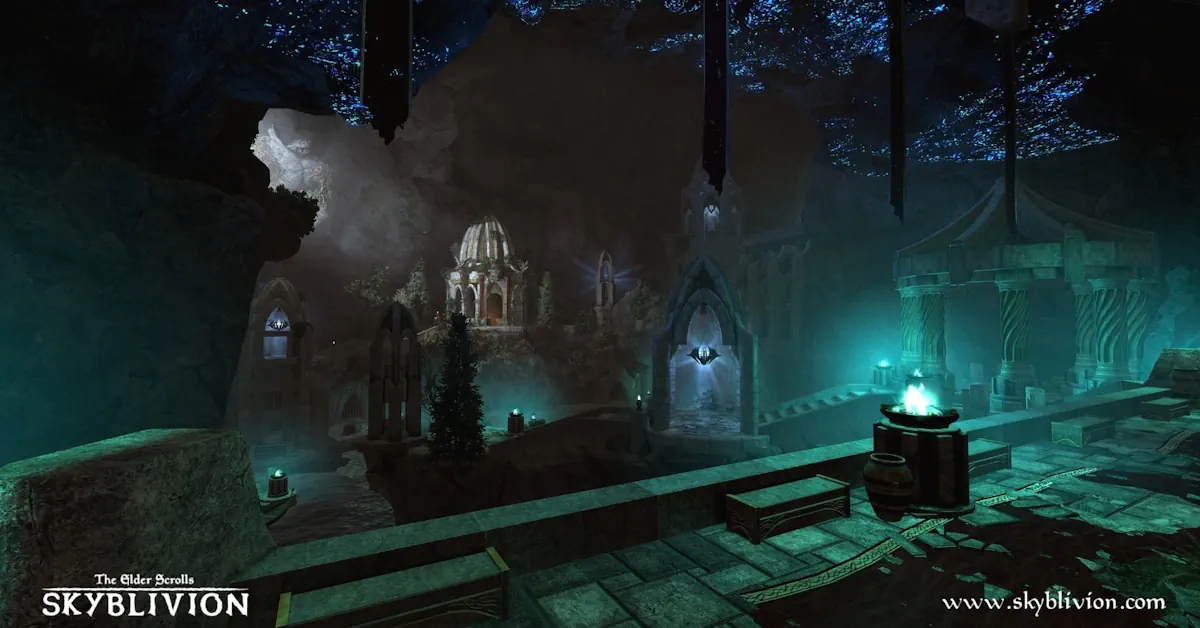 La nueva iluminación de Wendelbek convierte la otrora familiar ruina Ayleid en una mazmorra genuinamente siniestra en Skyblivion