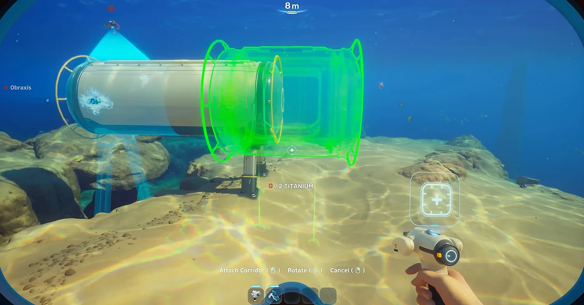 El nuevo sistema de modelado te permite construir bases sin las estrictas limitaciones de cuadrícula en Subnautica 2