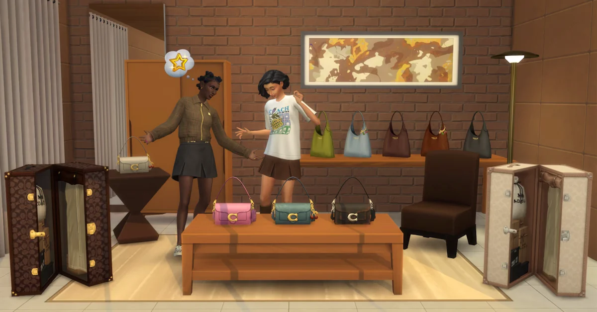La Colección Coach de Los Sims 4 trae moda de lujo al juego en la actualización de enero de 2026