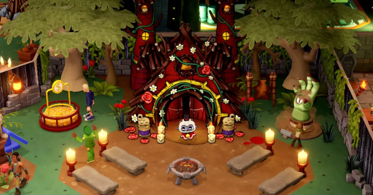 Two Point Studios integra las mecánicas de Cult of the Lamb en el nuevo mapa de expedición del Digiverso