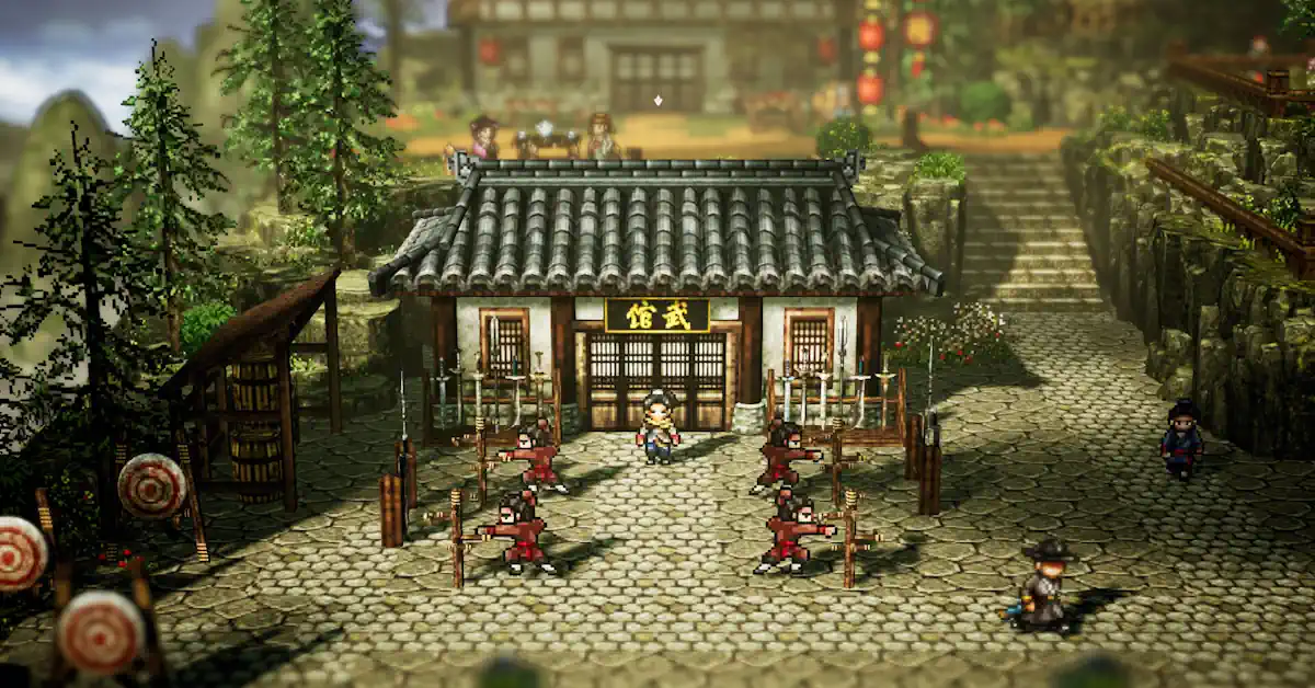Los gráficos 2.5D combinan el pixel art clásico con paisajes 3D inmersivos construidos en Unreal Engine 4