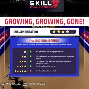 Snooker 19 - Nivel de Desafío