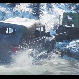 SnowRunner camión coche