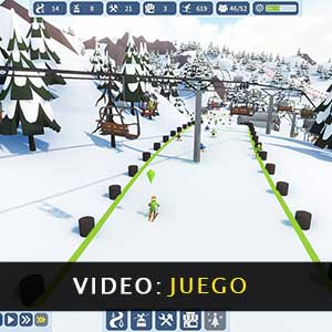 Snowtopia Ski Resort Builder Vídeo De Juego