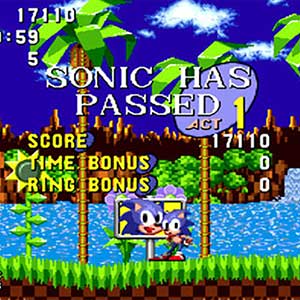 Sonic The Hedgehog - Línea de meta