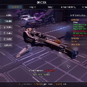 Starpoint Gemini 3 - Pestaña de Escudos del Astillero