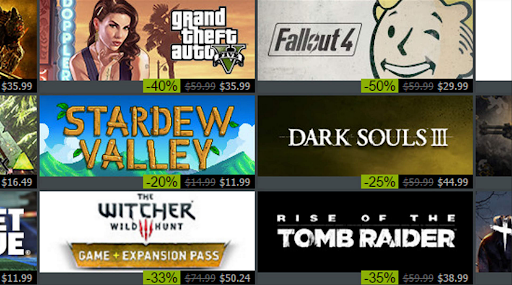 comparar los mejores juegos en Steam