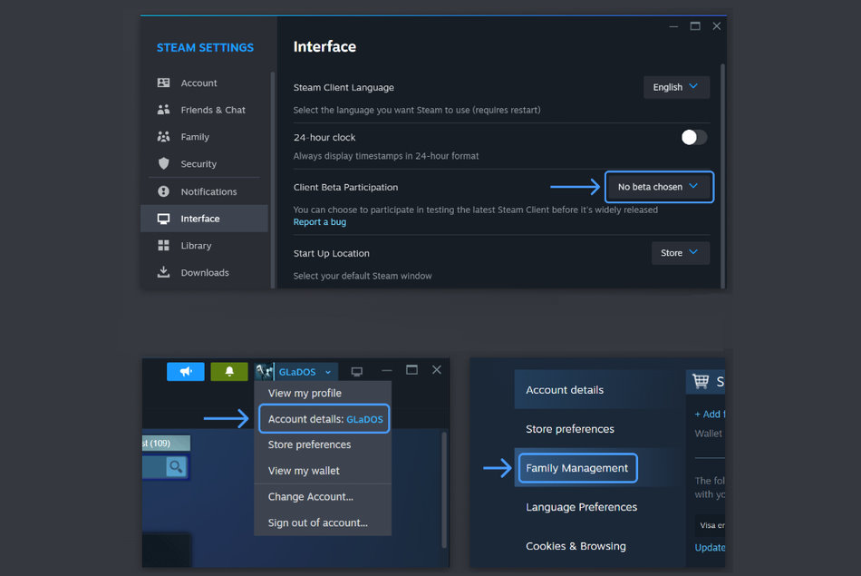 Cómo unirse a la beta de Steam Families