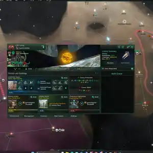 Stellaris: Nomads - Menú de Infraestructura