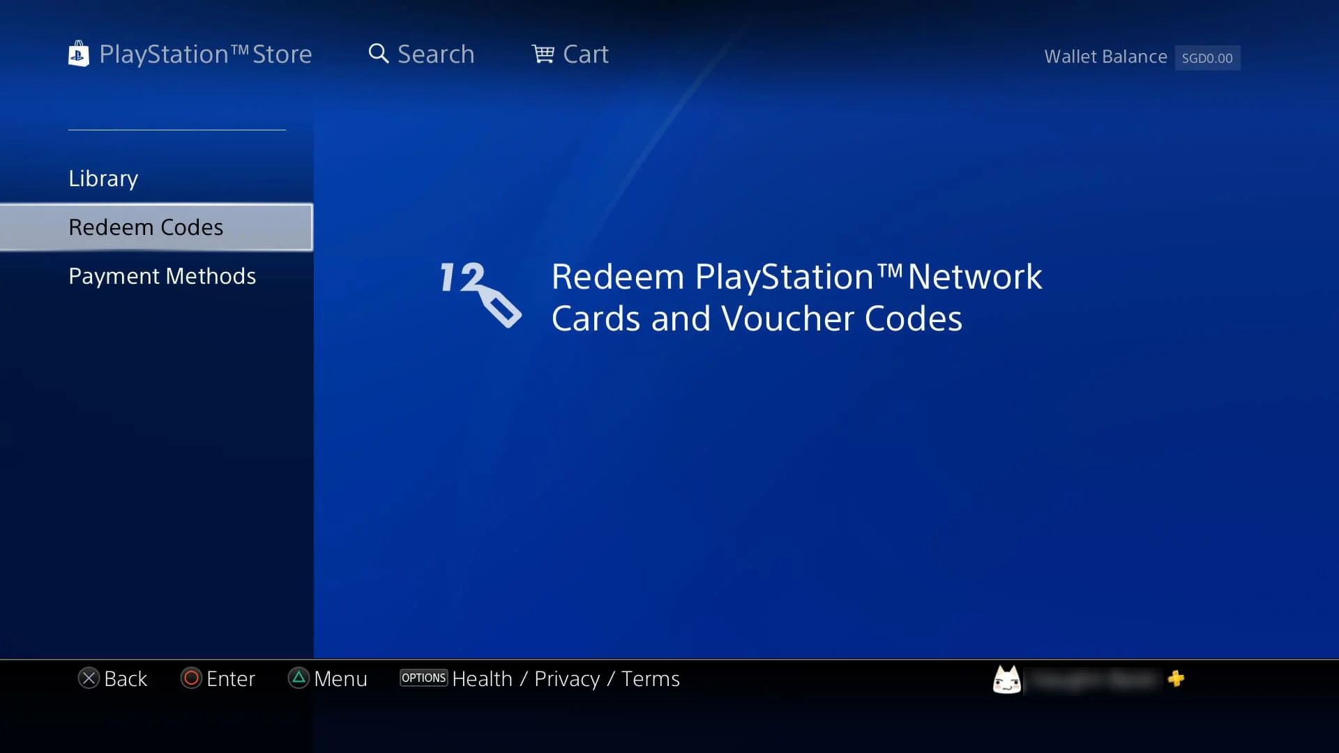 Playstation redeem Code