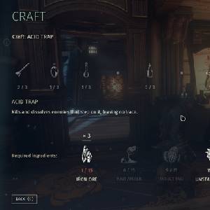 Styx: Shards of Darkness - Creación de Trampa de Ácido
