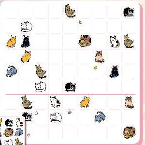 Sudocats - 9 por 9 Cuadrícula