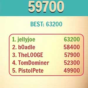 Mejores puntuaciones