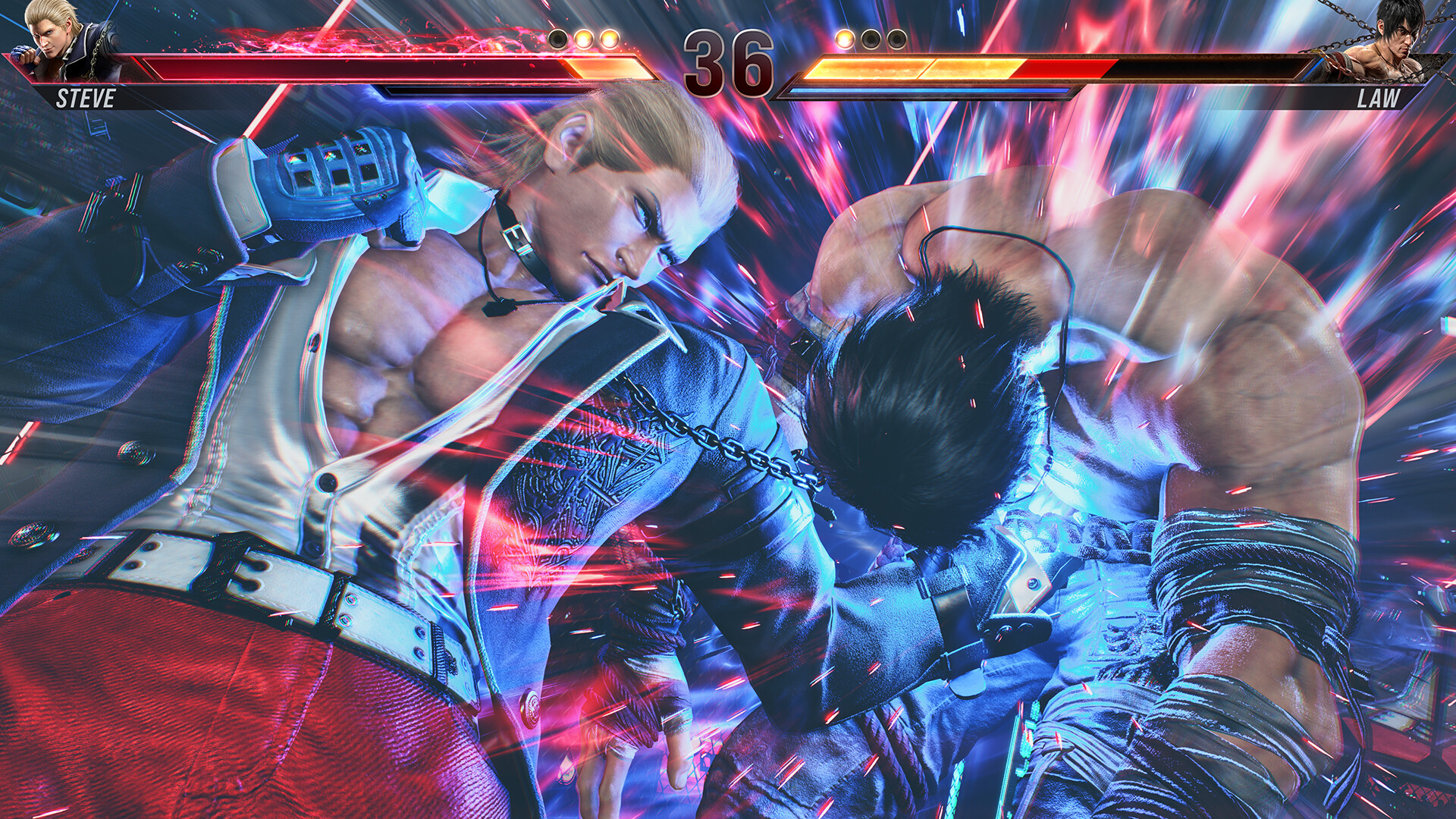 Personajes de TEKKEN 8 enfrentados antes de un combate