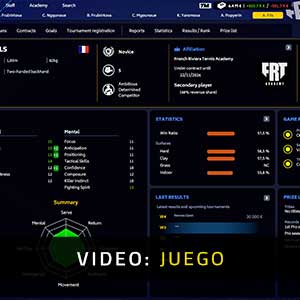 Tennis Manager 2023 - Vídeo del Juego