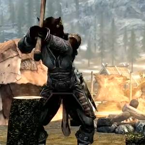 The Elder Scrolls 5 Skyrim Anniversary Upgrade Cortar madera