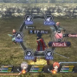 The Legend of Heroes Trails of Cold Steel 2 - Opciones de acción