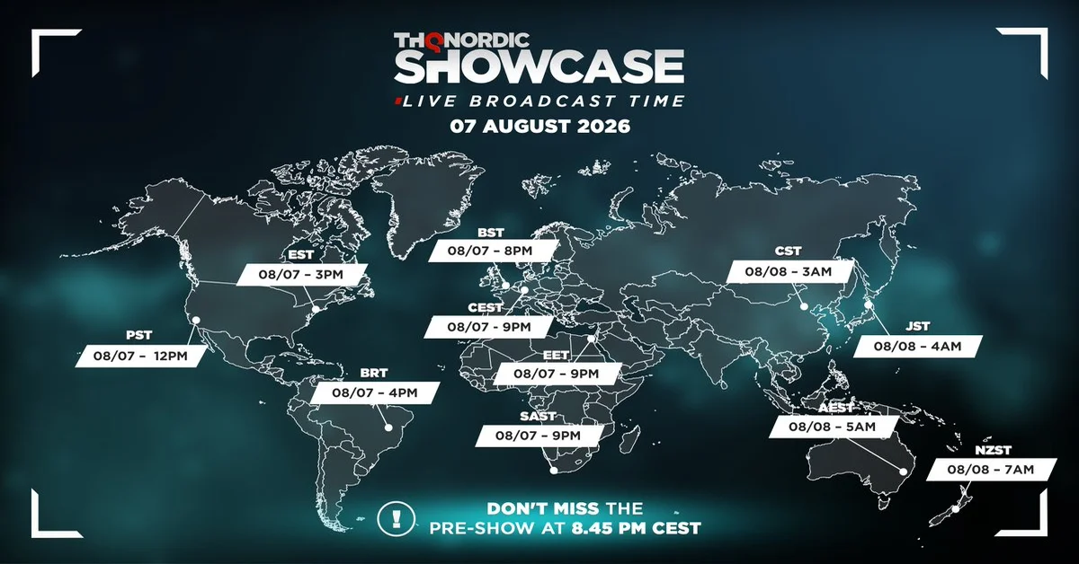 THQ Nordic Showcase Broadcast Times