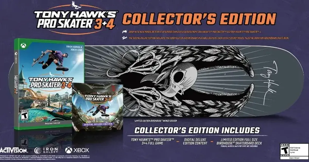 Tony Hawks Pro Skater 3 4 Collectors Edition