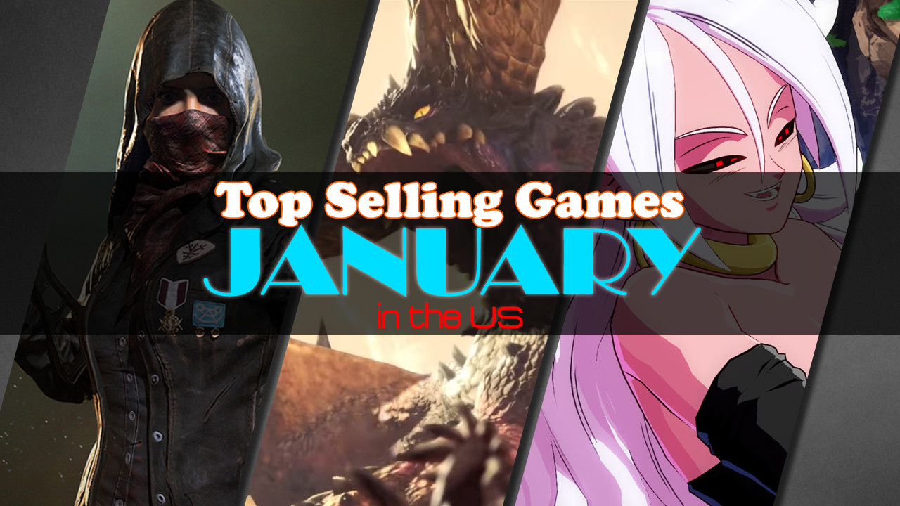 Top Selling Games in the US January 2018
