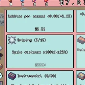 Unboxathon - Mejoras de Burbujas