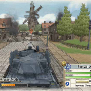 Valkyria Chronicles: Modo de objetivo del tanque