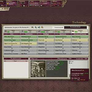 Victoria II - Tecnología