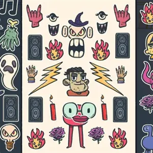 Wax Heads - Pegatinas