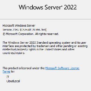 Windows Server 2022 - Acerca de Windows