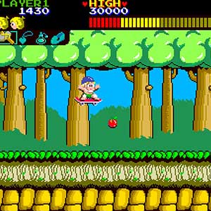 Wonder Boy Collection - Tomtom en monopatín