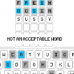 Words With Freds - Palabra Inaceptable