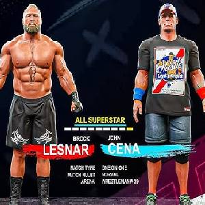 WWE 2K25 - Brock Lesnar y John Cena