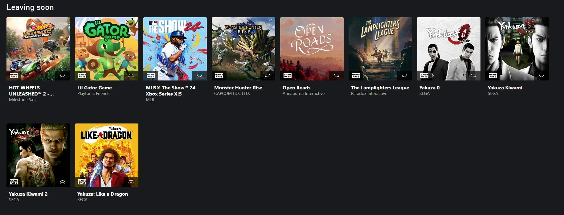 Juegos que salen de Xbox Game Pass - Segunda tanda de marzo